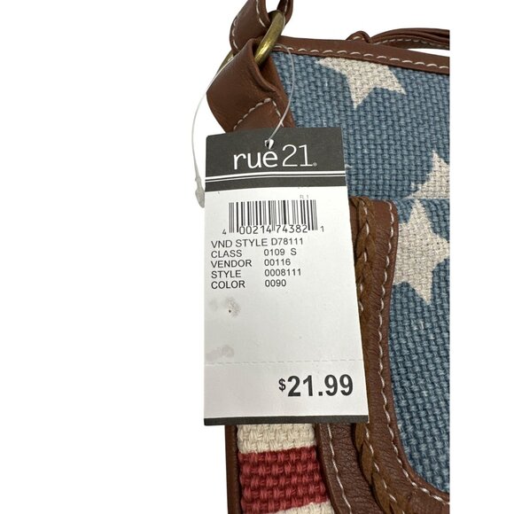Rue 21 Americana Crossbody Bag with Matching Wristlet Wallet - Picture 3 of 15